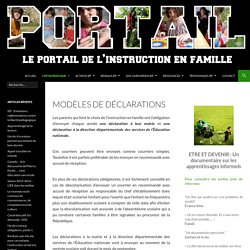 Le Portail de l'instruction en famille