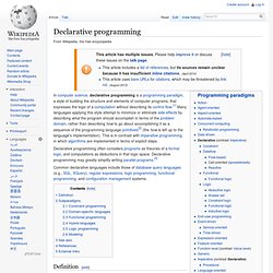 Declarative programming