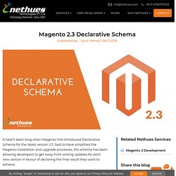 Magento 2.3 Declarative Schema - Nethues Technologies