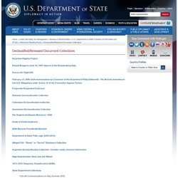 Declassified/Released Document Collections