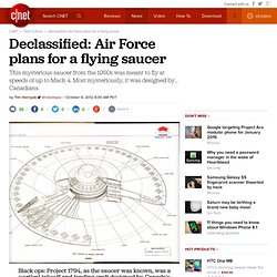 Declassified: Air Force plans for a flying saucer