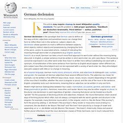 German declension