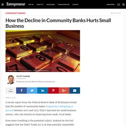 How the Decline in Community Banks Hurts Small Business