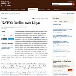 NATO's Decline over Libya