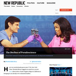 Dr. Oz and the Decline of Pseudoscience