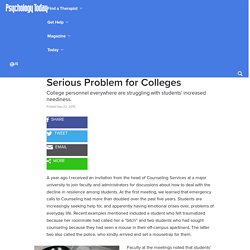Declining Student Resilience: A Serious Problem for Colleges