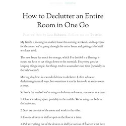 » How to Declutter an Entire Room in One Go