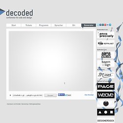 decoded - conference for code and design