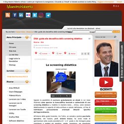 DSA: guida alla decodifica dello screening didattico