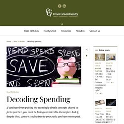 Decoding Spending – Olive Green Realty