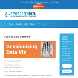 Decolonizing Data Viz