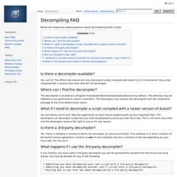 Decompiling FAQ - AutoIt Wiki