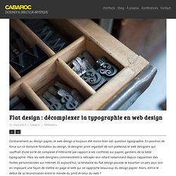 Flat design : décomplexer la typographie en web design