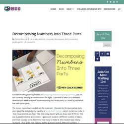 Decomposing Numbers Into Three Parts