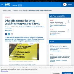 Déconfinement : des voies cyclables temporaires à Brest
