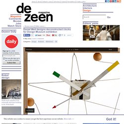 Daniel Weil designs deconstructed clocks for Design Museum exhibition