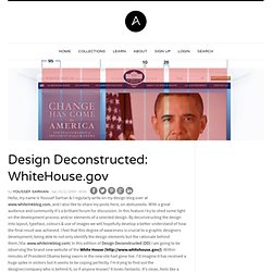 Design Deconstructed: WhiteHouse.gov