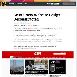 CNN’s New Website Design Deconstructed