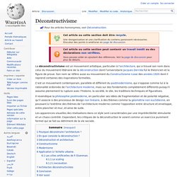 Déconstructivisme — Wikipédia - Waterfox