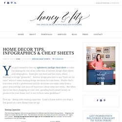 Home Decor Tips, Infographics & Cheat Sheets