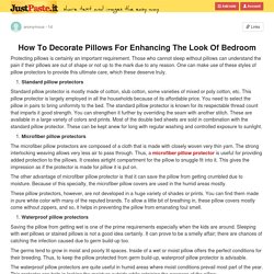 How To Decorate Pillows For Enhancing The Look Of Bedroom