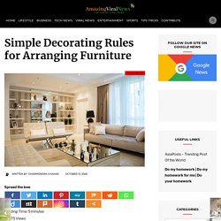 10 Simple Decorating Rules for Arranging Furniture