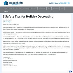 5 Safety Tips for Holiday Decorating - Beauchain Builders