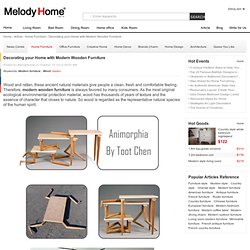 Decorating your Home with Modern Wooden Furniture - MelodyHome.com