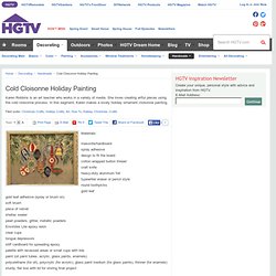 Cold Cloisonne Holiday Painting