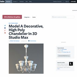 Model A Decorative, High Poly Chandelier In 3D Studio Max