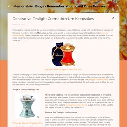Decorative Tealight Cremation Urn Keepsakes