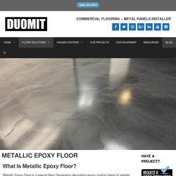 Metallic Epoxy Floor - Designed Decorative Handcrafted Epoxy