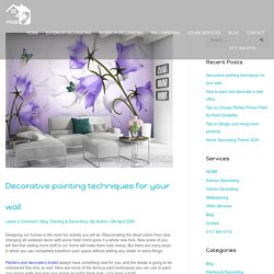 Decorative painting techniques for your wall