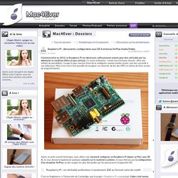 Raspberry Pi : découverte, configuration sous OS X et borne AirPlay Audio/Vidéo