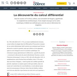La découverte du calcul différentiel