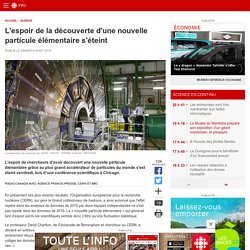 L'espoir de la découverte d'une nouvelle particule élémentaire s'éteint