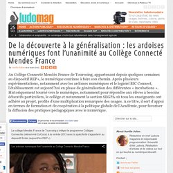 De la découverte à la généralisation : les ardoises numériques font l’unanimité au Collège Connecté Mendes France
