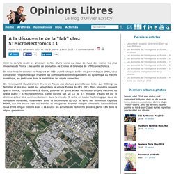 A la découverte de la “fab” chez STMicroelectronics : 1