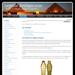 Découvez la momification en Egypte Antique