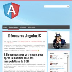 Découvrez AngularJS - Angular-js.fr