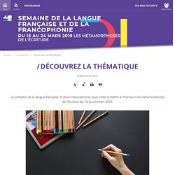 Semaine de la langue française et de la Francophonie