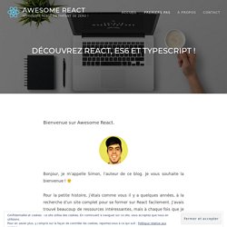 Découvrez React, ES6 et TypeScript ! - Awesome React