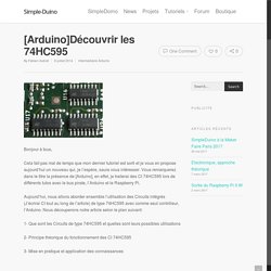 Découvrir les 74HC595 - Simple-Duino