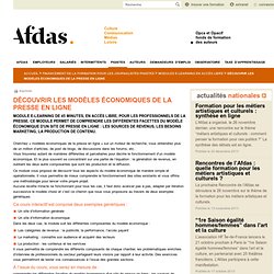 Découvrir les modèles économiques de la presse en ligne