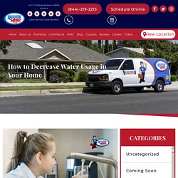 How to Decrease Water Usage in Your Home