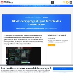REvil : décryptage du plus terrible des ransomware
