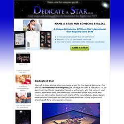 Name a Star for Someone Special! - StarRegistryGifts.com