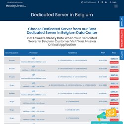 Most Secure Dedicated Server Belgium
