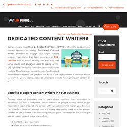 Why to Hire Dedicated Content Writers