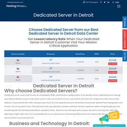 #1 Dedicated Server Detroit